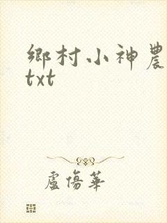 乡村小神农小说txt