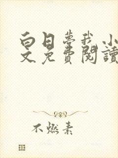 白日梦我小说全文免费阅读笔趣阁
