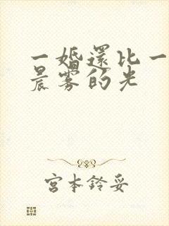 一婚还比一婚高晨雾的光