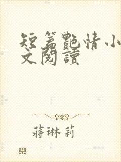 短篇艳情小说全文阅读