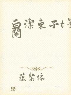 白洁东子t笔趣阁