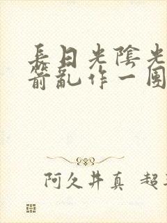 长日光阴光阴似箭乱作一团小说封面