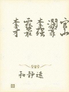 李霖李澜官场奇才最强靠山竟是我自己小说