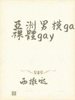 亚洲男模gay裸体gay
