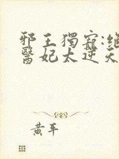 邪王独宠:绝色医妃太逆天()
