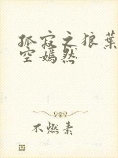 孤寂之狼叶凡司空嫣然