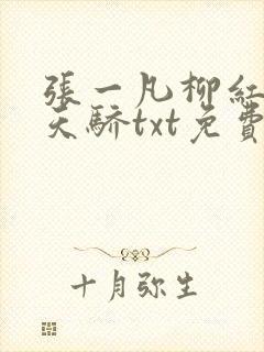 张一凡柳红官道天骄txt免费下载