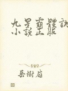 九星霸体诀龙尘小说正版