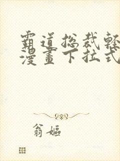 霸道总裁轻点爱漫画下拉式