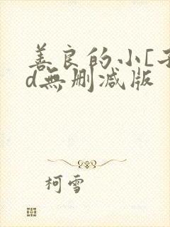 善良的小[子hd无删减版封面