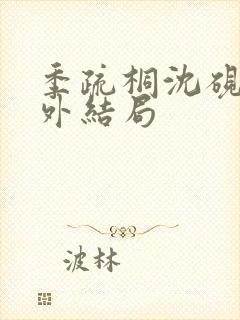 季疏桐沈砚辞番外结局