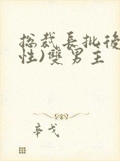 总裁长批后(双性)双男主封面