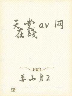 天堂 av 网 在线