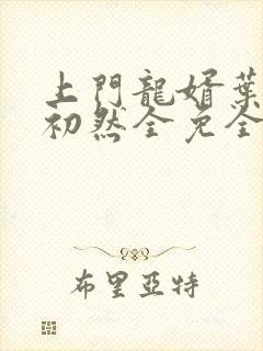 上门龙婿叶辰萧初然全免全集封面