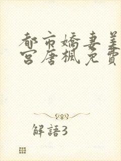 都市娇妻美女后宫唐枫免费阅读全文封面