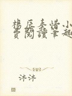 杨辰秦惜小说免费阅读笔趣阁更新