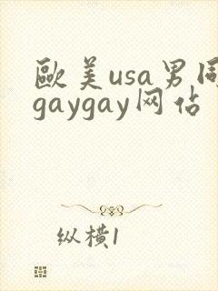 欧美usa男同gaygay网站