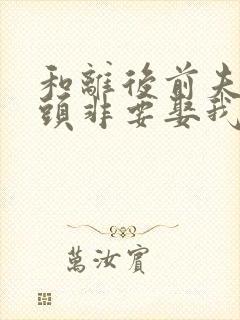和离后前夫死对头非要娶我