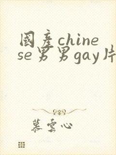 国产chinese男男gay片