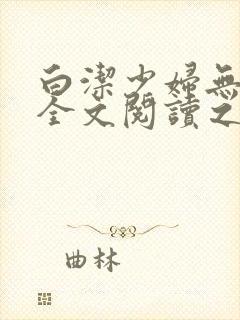白洁少妇无删减全文阅读之封面