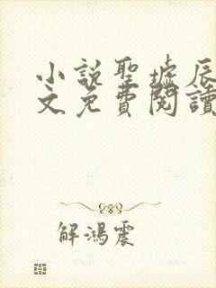 小说圣墟辰东全文免费阅读完整版