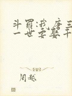 斗罗:我唐三这一世要娶千仞雪
