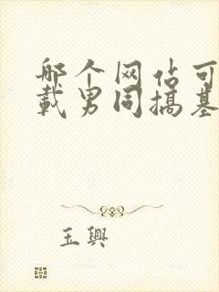哪个网站可以下载男同搞基视频