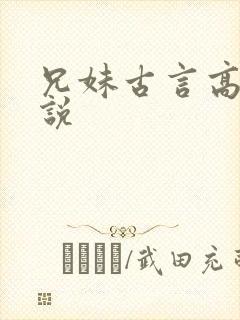 兄妹古言高h小说