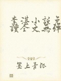 李湛小说免费阅读全文无弹窗