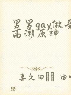 男男gay做受高潮原神