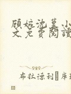 顾婉沈暮小说全文免费阅读无弹窗