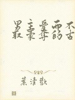 男主爱而不得强取豪夺的古言小说封面
