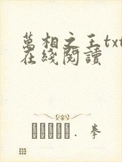 万相之王txt在线阅读