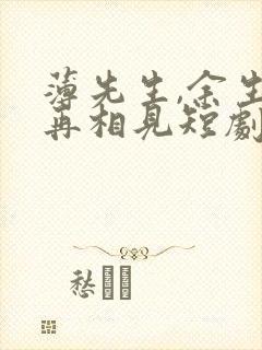 薄先生,余生不再相见短剧