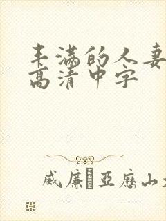丰满的人妻hd高清中字