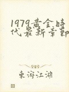 1979黄金时代最新章节免费封面
