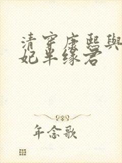 清穿康熙与太子妃半缘君封面