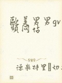 欧美男男gv视频网站