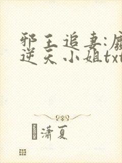 邪王追妻:废材逆天小姐txt下载