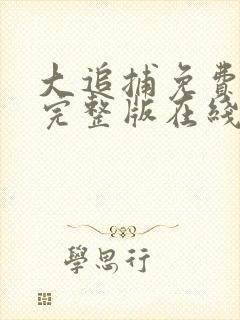 大追捕免费观看完整版在线全集