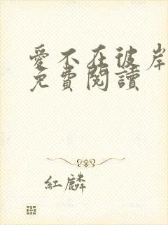 爱不在彼岸全文免费阅读