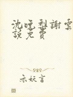沈晚梨谢云迟小说免费