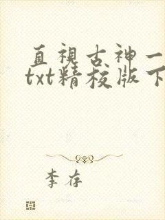直视古神一整年txt精校版下载
