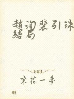 赵洵裴引珠宸妃结局封面
