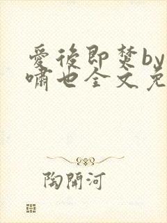 爱后即焚by林啸也全文免费阅读笔趣阁封面