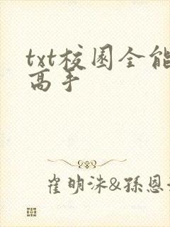 txt校园全能高手封面