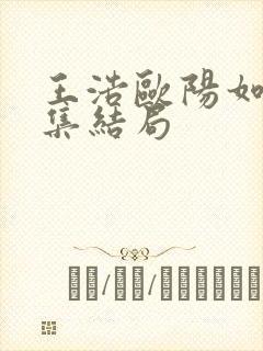 王浩欧阳如静续集结局封面