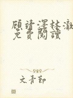 顾靖泽林澈小说免费阅读