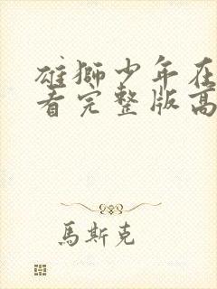 雄狮少年在线观看完整版高清免费封面
