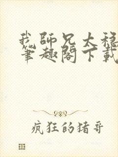 我师兄太稳健了笔趣阁下载封面